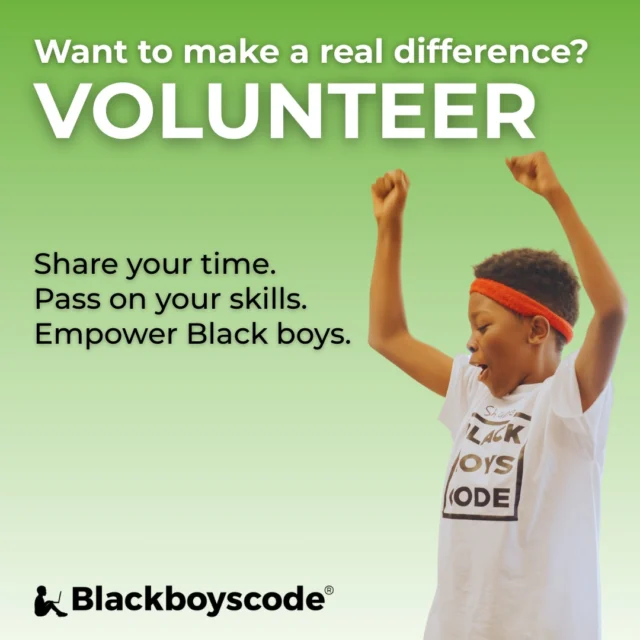 At Black Boys Code, we're on a mission to inspire and equip Black boys with the skills to thrive in a tech-driven world and become tomorrow’s innovators—one workshop, one mentor, one moment at a time.

But we can’t do it without the dedicated volunteers who mentor, teach, help promote our workshops, and work behind the scenes to support the more than 1600 students our programs serve each year.

We're seeking volunteers to fill a variety of roles across Canada and in the U.S.

Whether you're a coder, designer, educator, or just passionate about empowering young minds, your time can help open doors to a brighter future. If you care about tech, equity, and education, this is your chance to make a meaningful impact.

For more information, and to apply to volunteer, please visit: https://blackboyscode.com/volunteer-2/

#BlackExcellence #BlackBoysInTech #STEMed #VolunteerOpportunity #TechEducation #TechMentorship #EqualityInSTEM